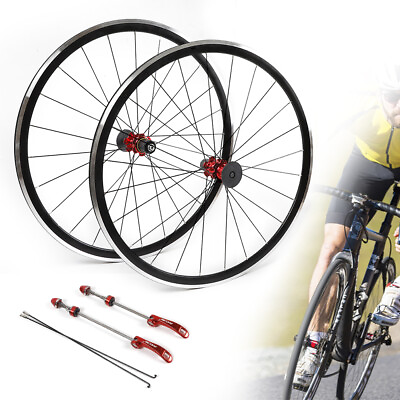 #ad 700C Road Bike Wheels Frontamp;Rear Clincher Rim Brake 7 8 9 10 11 Speed Bike Wheel $116.71