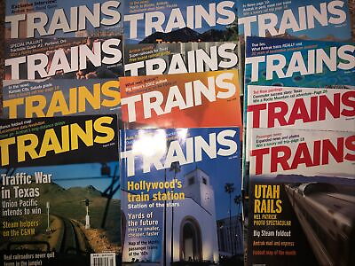 #ad Trains 2002 Magazine 12 Issues Magazines $99.99