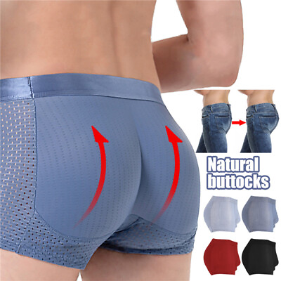 #ad Mens Padded Briefs Butt Lifter Enhancer Hip Sexy Underwear Body Shaper Short $11.99