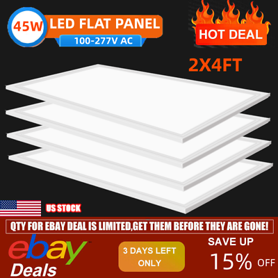 #ad 75 Watt LED Panel Light 2x4 5000K Daylight White Dimmable 7800LM AC 120V 277V $407.00