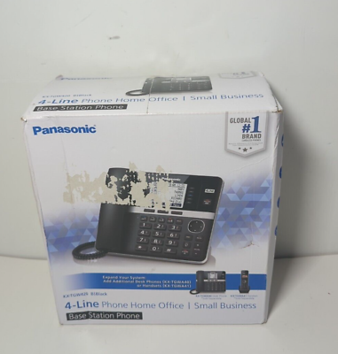 #ad Panasonic KX TGW420 B Expandable Base Station 4 Line Office Business Phone NOB $54.00