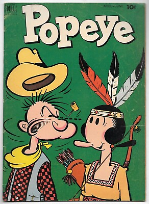 #ad #20	Popeye 1952 FN Raw Comic $35.00
