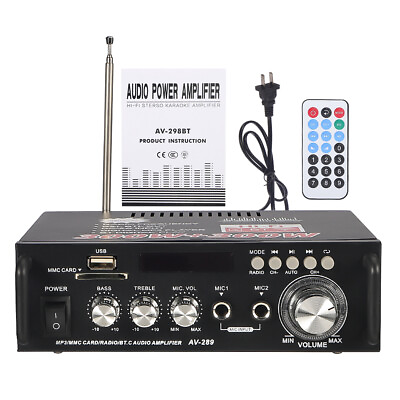 #ad 600W bluetooth 5.0 Power Amplifier Stereo Amplifier Audio 5 CH AMP Caramp;Home US $24.55