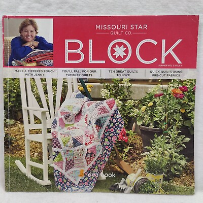 #ad Missouri Star Quilt Co BLOCK Idea Book Summer Vol 2 Issue 4 Quilt Patterns $20.48
