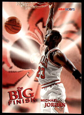 #ad 1996 HOOPS MICHAEL JORDAN 176 MINT BIG FINISH BASKETBALL CHICAGO BULLS $5.00