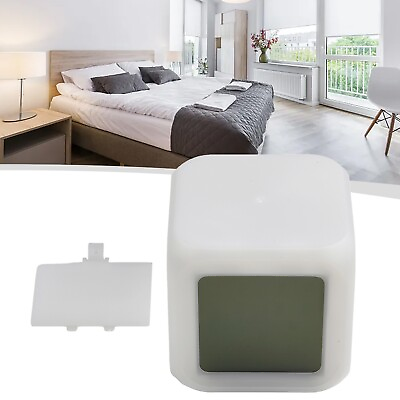 #ad Chic Square Alarm Clock with 7 Colour Night Light for Kid#x27;s BedFor Room $14.79