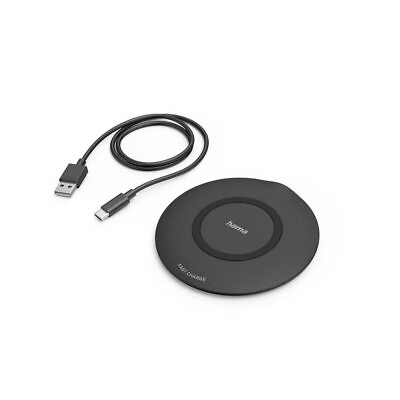 #ad Hama quot;QI FC15quot; Wireless Charger 15 W Wireless Smartphone Charging Pad black $48.87