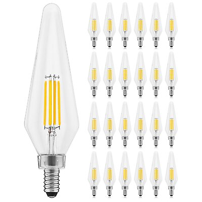 #ad Luxrite E12 Candelabra LED Light Bulbs 60 Watt Equivalent 3000K Soft White... $254.95