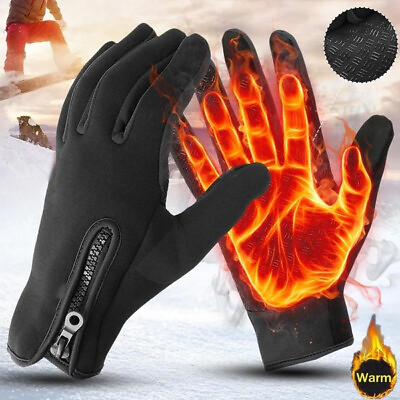 #ad Men Women Winter Warm Gloves Touch Screen Windproof Waterproof Thermal Mittens $7.20