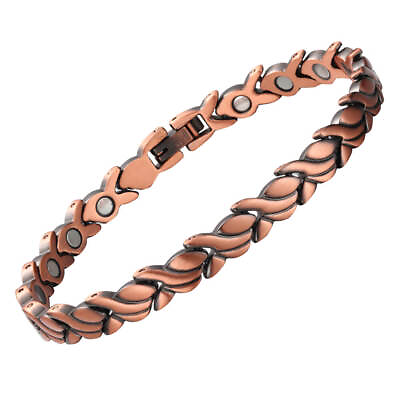 #ad Stunning Swirl Copper Magnetic Bracelet Anklet Balance Energy Power Calm Joy RX $28.01