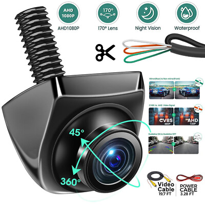 #ad 170° Car Rear View Backup Camera Reverse Parking Cam Waterproof AHD Night Vision $17.59