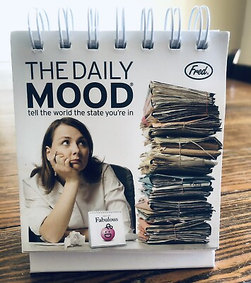 #ad Fred THE DAILY MOOD Desk Flipchart $9.00