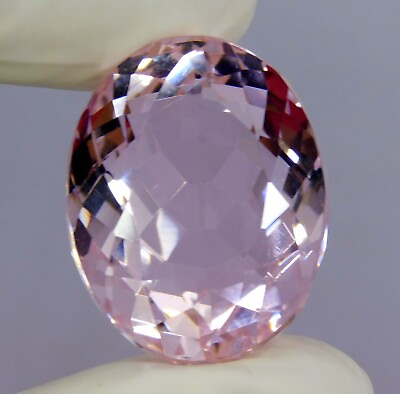 #ad Natural 92.30 Ct Pink Kunzite Oval Cut Loose Gemstone Certified $27.50