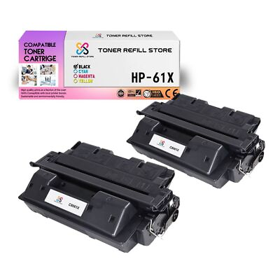 #ad 2Pk TRS 61X C8061X Black HY Compatible for HP LaserJet 4100dtn Toner Cartridge $87.99