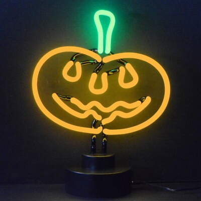 #ad PUMPKIN NEON SCULPTURE Lamp Sign $137.66