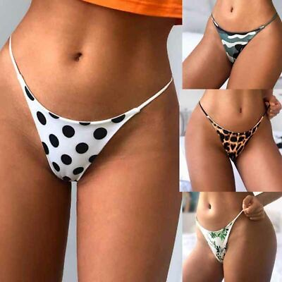 #ad Summer Women Sexy Seamless G string Panties Thongs High Cut Underwear Beachwear $6.15