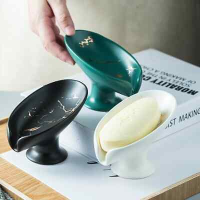 #ad Soap Box Drain Soap Holder Box Bathroom Accessories Supplies Soap Dish Tray $21.37