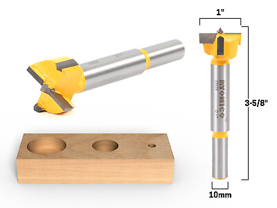#ad 1quot; Diameter Carbide Forstner Drill Bit 10mm Shank Yonico 43028C $16.95