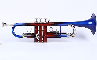 #ad SUMMER SALE Brand New MULTI COLOURED Bb flat Trumpet With Free Hard CaseM P $122.51