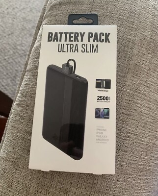 #ad *Brand New* Ultra Slim Mini Portable Battery Pack Power Bank 2500mAh Charger $7.00