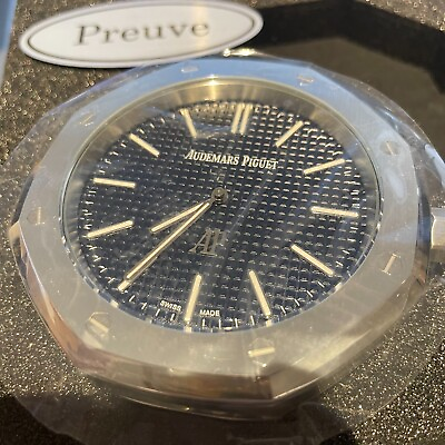 #ad Audemars Piguet 50th royal oak offshore Table Clock Limited Edition New with Box $4500.00