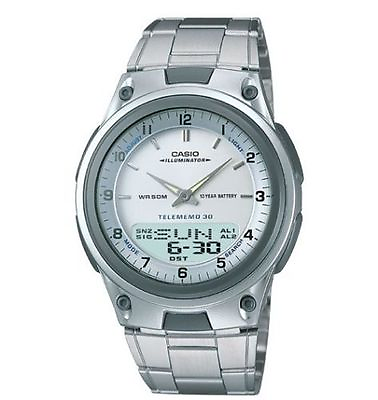 #ad Casio AW80D 7AV Telememo 30 Watch 10 Year Battery 3 Alarms World Time $32.25