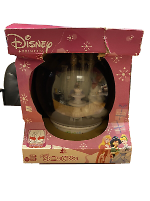 #ad 2005 Disney Princess Ariel Gemmy MUSICAL ROTATING 12quot; Plastic Snow Globe RARE $39.99