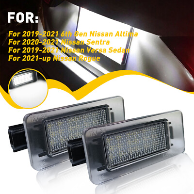 #ad 2* License LED Plate Lamp Lights 2021 For 2022 Nissan Rogue Auto Car Accessories $15.99