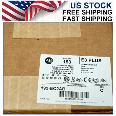 #ad 193 EC2AB Brand New ALLEN BRADLEY E3 Plus Overload Relay adjustable from 1 5A US $879.00