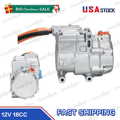 #ad Electric Compressor Electric Air Conditioning Compressor With Kit 18CC DC 12V $509.99