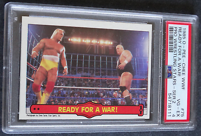#ad 1985 OPC O Pee Chee WWF #75 Hulk Hogan King Kong Bundy Wrestling Card PSA 4 $10.00