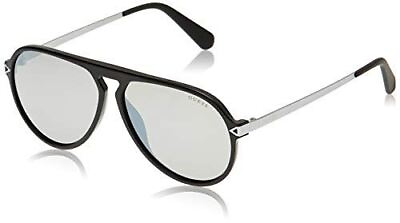 #ad GUESS GU6941 Black Front Solid Smoke Silver Flash Lens One Size $67.71