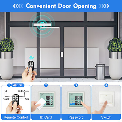 #ad Automatic Electric Swing Door Opener w Remote Controller amp; Push Button 50W New $238.40