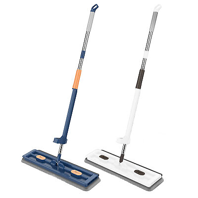 #ad Flat Mop Household Floor Reusable Microfiber Flat Mop Pads Dry Wet Use Dust Mop $39.50