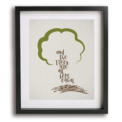 #ad Rush The Trees modern music song lyric wall art print Father#x27;s Day gift idea $69.99
