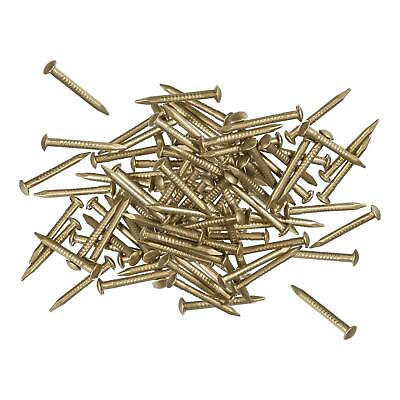 #ad Small Tiny Brass Nails 1.2x12mm for DIY Pictures Wooden Boxes Household 100pcs AU $15.26