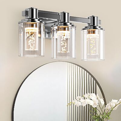 #ad Bathroom Vanity Light Fixtures 3 Light LED Lighting Fixtures Over Mirror 5 ... $86.90