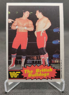 #ad 1985 O Pee Chee WWF #6 The British Bulldogs wrestling card $5.00
