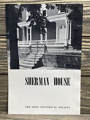 #ad Vintage Brochure Pamphlet Sherman House Ohi Historical Society $14.99
