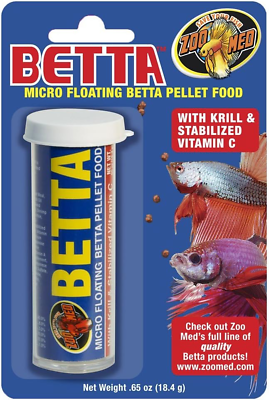 #ad 3 Pack Betta Micro Floating Betta Pellet Food $14.93