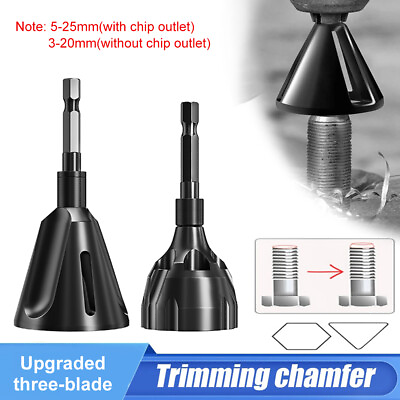 #ad Deburring External Chamfer Tool Stainless Steel Remove Burr Tools Drill Bit Tool $11.03