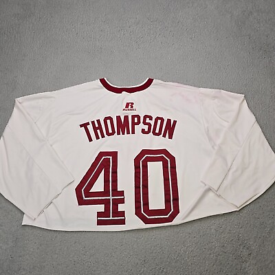 #ad Vtg WSU Cougars Shirt Size XL Cut Off Long Sleeve #40 Thompson Washington State $14.53