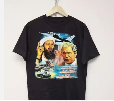 #ad NEW 9 11 Vintage T Shirt Rap Tee Osama Bin Laden Shirt For Unisex $13.99