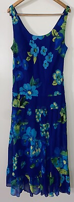 #ad New Directions Sleeveless Floral Maxi Dress Size 16W $18.00