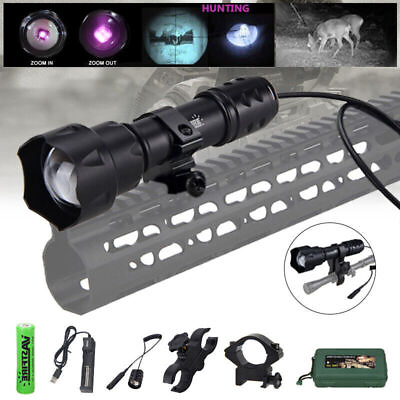 #ad IR Flashlight 940nm Infrared Night Vision Light Zoom Hunting Hog T20 LED Torch $28.99