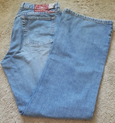 #ad Lucky Brand Dungarees Womens Size 14 Style 136 Lower Rise Flare Made In USA LB#1 $19.99
