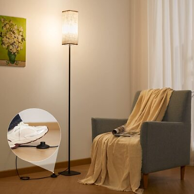 #ad Floor Lamps for Living Room Modern LED Standing Lamp Reading Light 3 Color T... $49.34