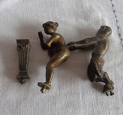 #ad DEALER RITA Antique Austrian gilt bronze erotic group circa 1930 $350.00