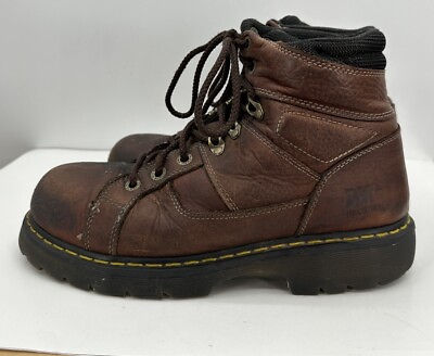 #ad Dr Martens Industrial Men#x27;s Ironbridge Size 12 Work Steel Toe Boots Brown GUC $80.00
