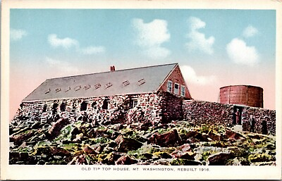 #ad Old Tip Top House Mount Washington White Mountains NH UNP WB Postcard L10 $3.55